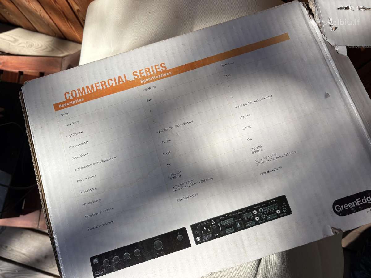 Jbl Csma 180 Drivecore stiprintuvas - nuotraukos Nr. 3