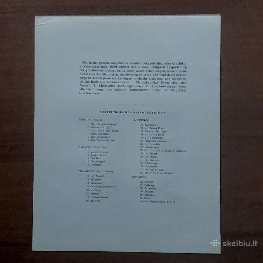 Stasys Krasauskas - reprodukcijų rinkinys 1966 m. - nuotraukos Nr. 5