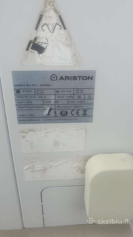 Parduodu Ariston 5kw šilumos siurblys - nuotraukos Nr. 5
