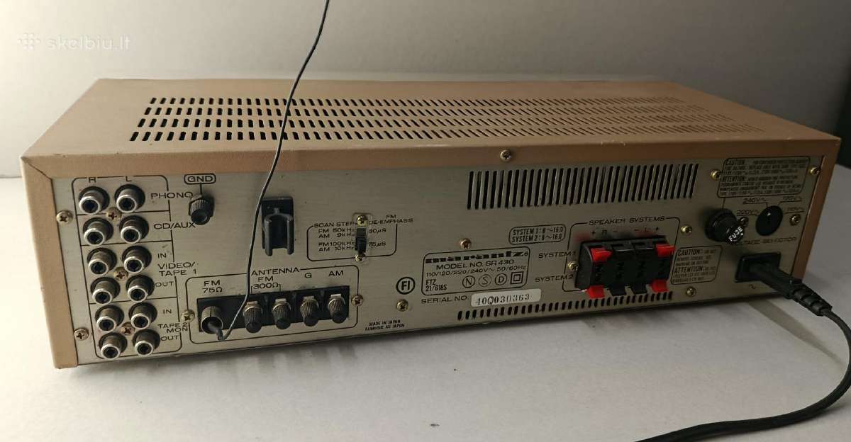 Stiprintuvas su tiuneriu Marantz Sr 430 - nuotraukos Nr. 6