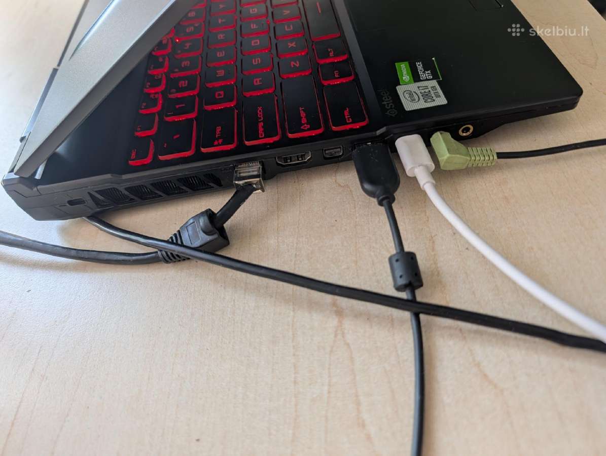 Msi Gl65 i7-10750h 120hz gtx 1660ti 16gb RAM - nuotraukos Nr. 4