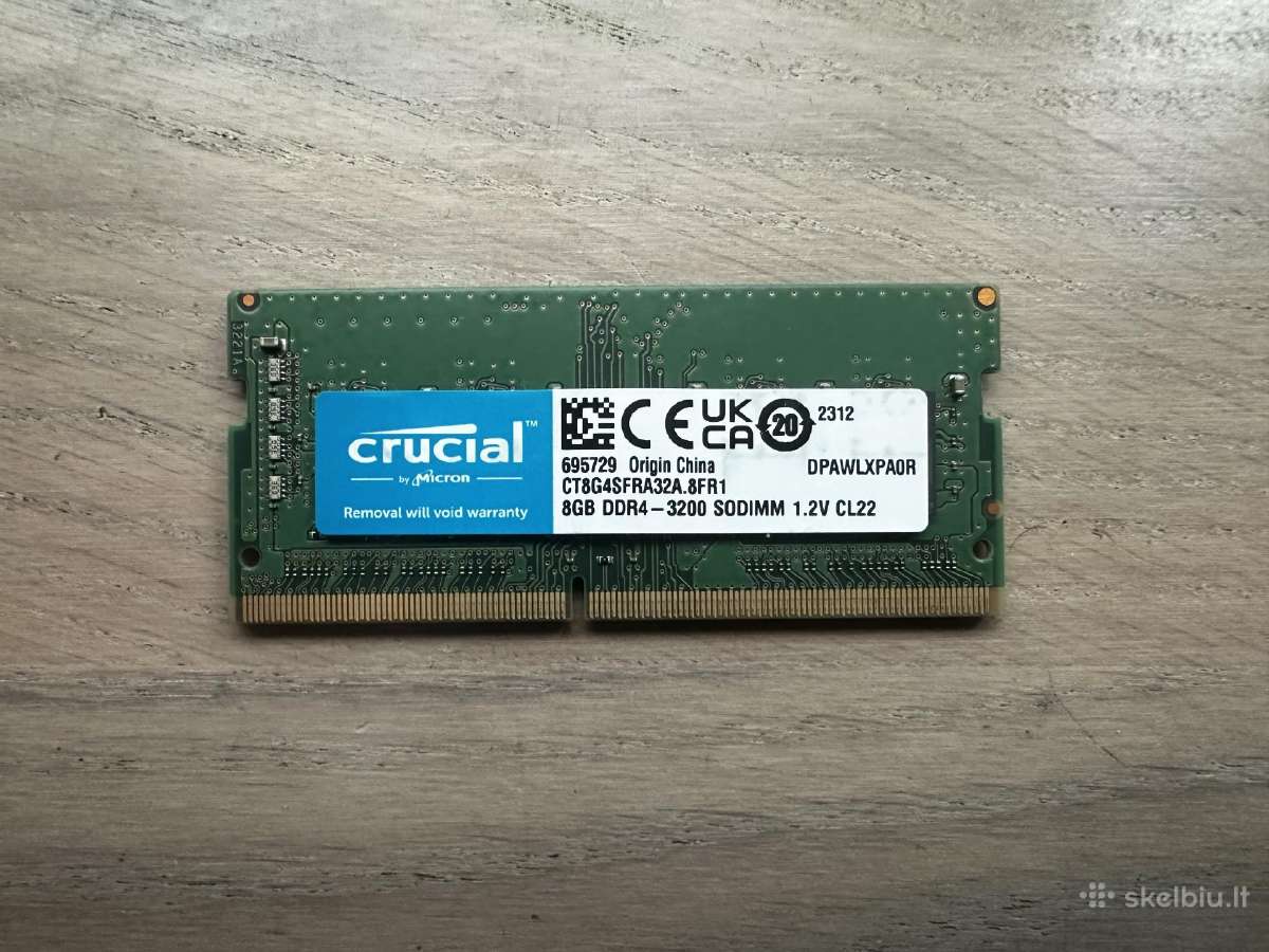 Crucial Ddr4 Sodimm 8gb 3200mhz