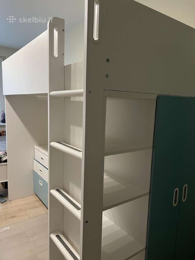 Ikea Smastad Dviaukštė Lovytė Su Spinta