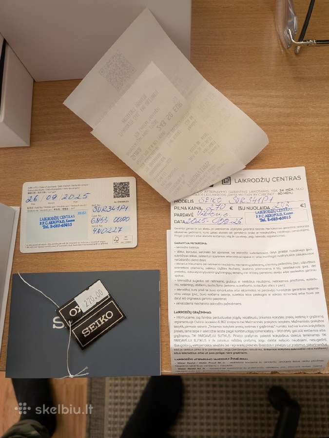 Seiko laikrodis naujas Safyro stiklas - nuotraukos Nr. 5