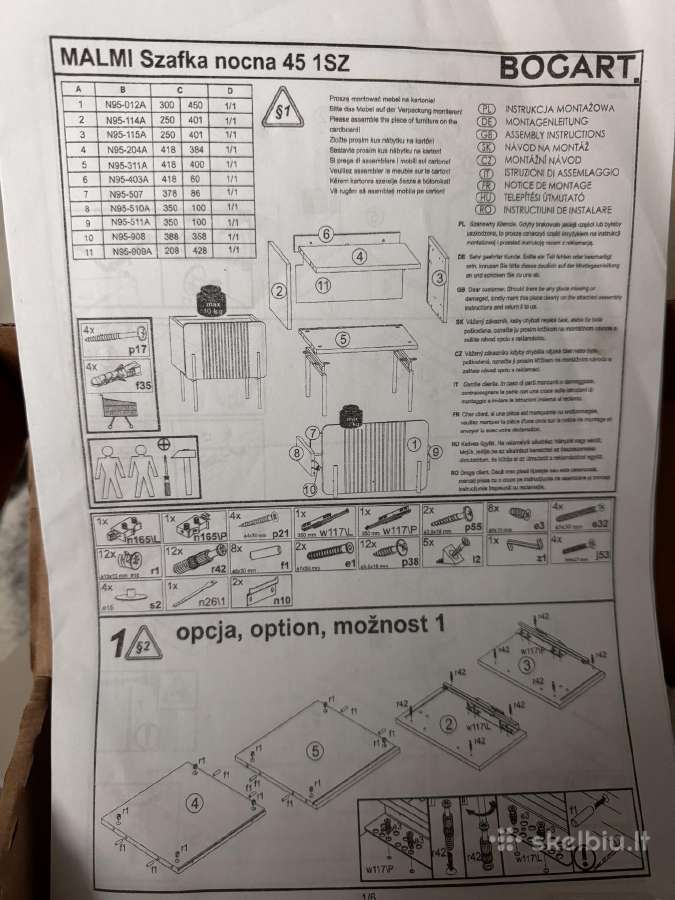 Naktinis staliukas / spintelė - nuotraukos Nr. 6
