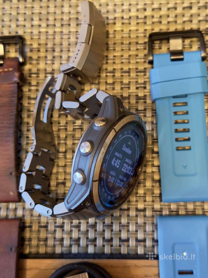 Garmin Quatix 7x Sapphire Titanium geros būklės - nuotraukos Nr. 3