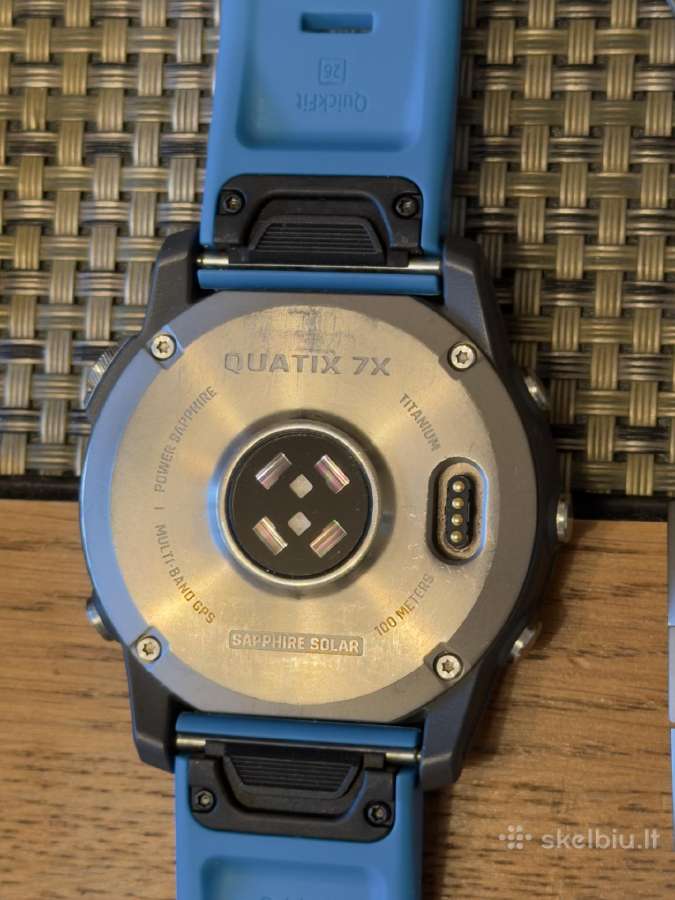 Garmin Quatix 7x Sapphire Titanium geros būklės - nuotraukos Nr. 2