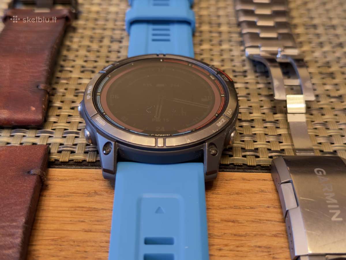Garmin Quatix 7x Sapphire Titanium geros būklės - nuotraukos Nr. 7