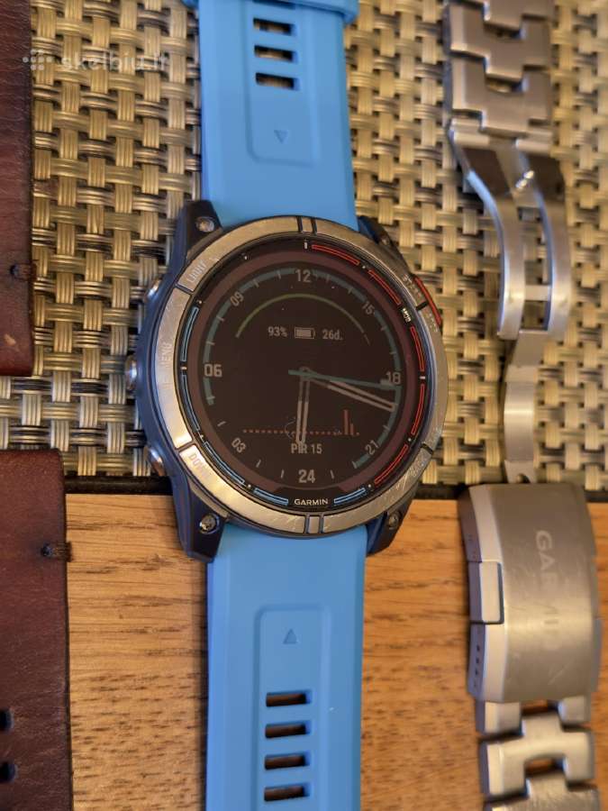 Garmin Quatix 7x Sapphire Titanium geros būklės - nuotraukos Nr. 8