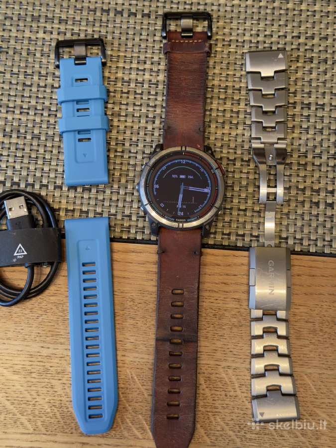 Garmin Quatix 7x Sapphire Titanium geros būklės - nuotraukos Nr. 10