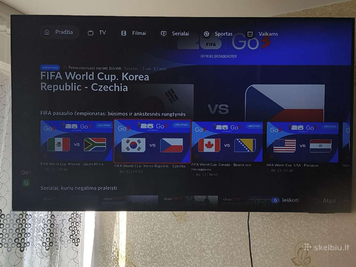 Parduodu Samsung55" Crystal 4k Smart TV