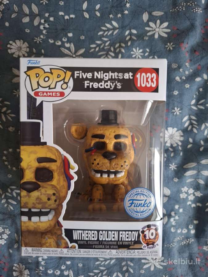 Funko pop 1033 withered golden freddy
