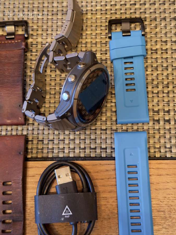 Garmin Quatix 7x Sapphire 51mm ekranas, titanium - nuotraukos Nr. 2