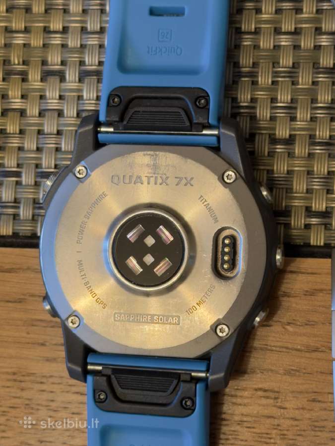 Garmin Quatix 7x Sapphire 51mm ekranas, titanium - nuotraukos Nr. 6