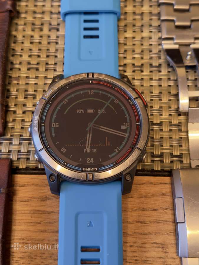 Garmin Quatix 7x Sapphire 51mm ekranas, titanium - nuotraukos Nr. 8