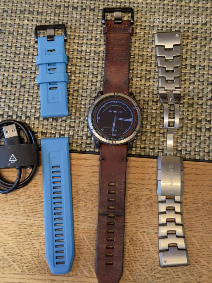Garmin Quatix 7x Sapphire 51mm ekranas, titanium - nuotraukos Nr. 10