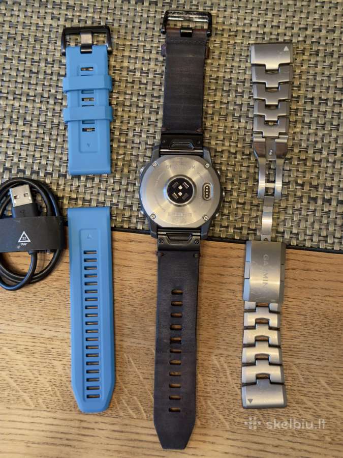 Garmin Quatix 7x Sapphire 51mm ekranas, titanium - nuotraukos Nr. 11