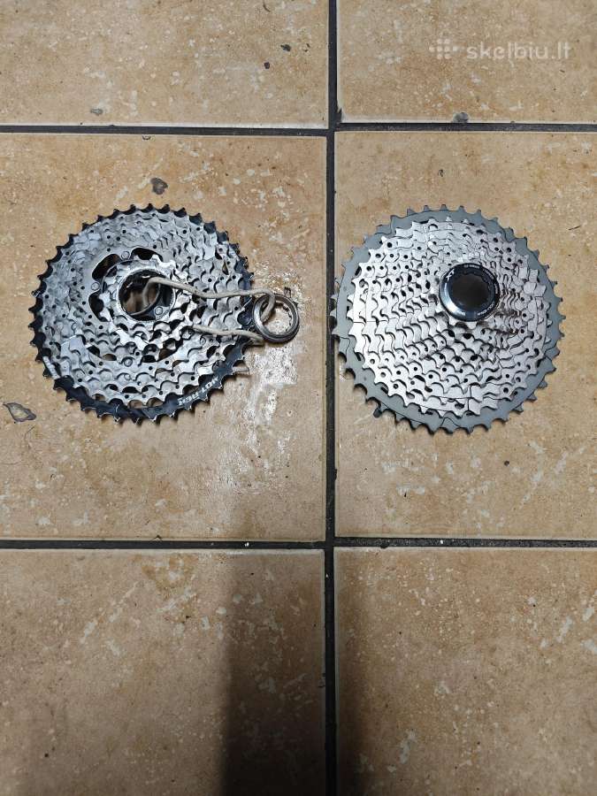 Shimano deore XT kasete ir galinis begiu permeteja - nuotraukos Nr. 5