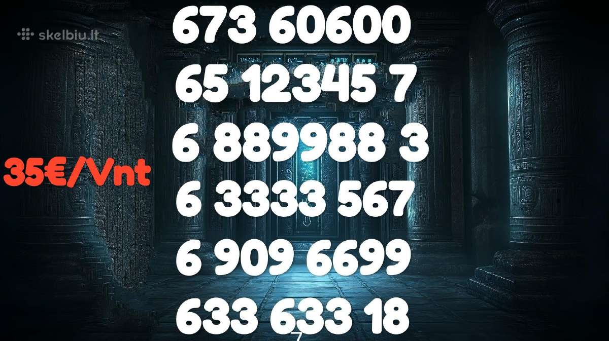 70vnt Gražūs VIP Numeriai 777 30/40€ - nuotraukos Nr. 7