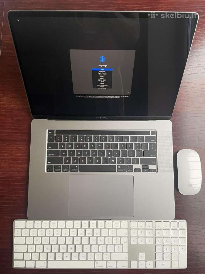 MacBook Pro 16 A2141 + klaviatūra + pelė