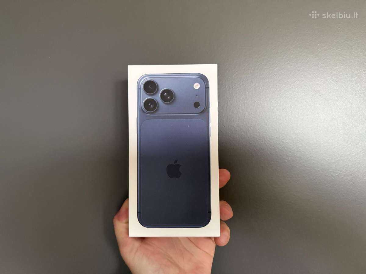 Naujas iPhone 17 Pro Max 256gb blue spalvos