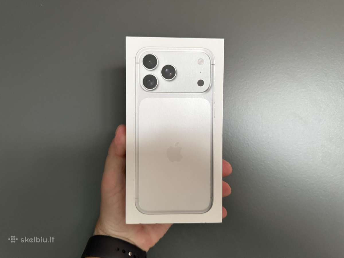 Naujas iPhone 17 Pro Max 512gb silver spalvos