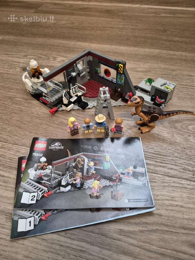 Lego 75932 Jurassic World Velociraptor Chase (Su i