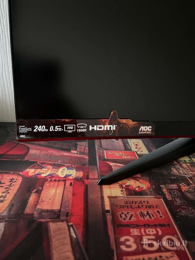 Gaming monitorius Aoc C27g2zu/bk (27", 240hz, 0.5m - nuotraukos Nr. 4