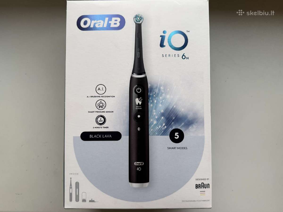 Dantu sepetelis Braun Oral B io6, kelionei dezute