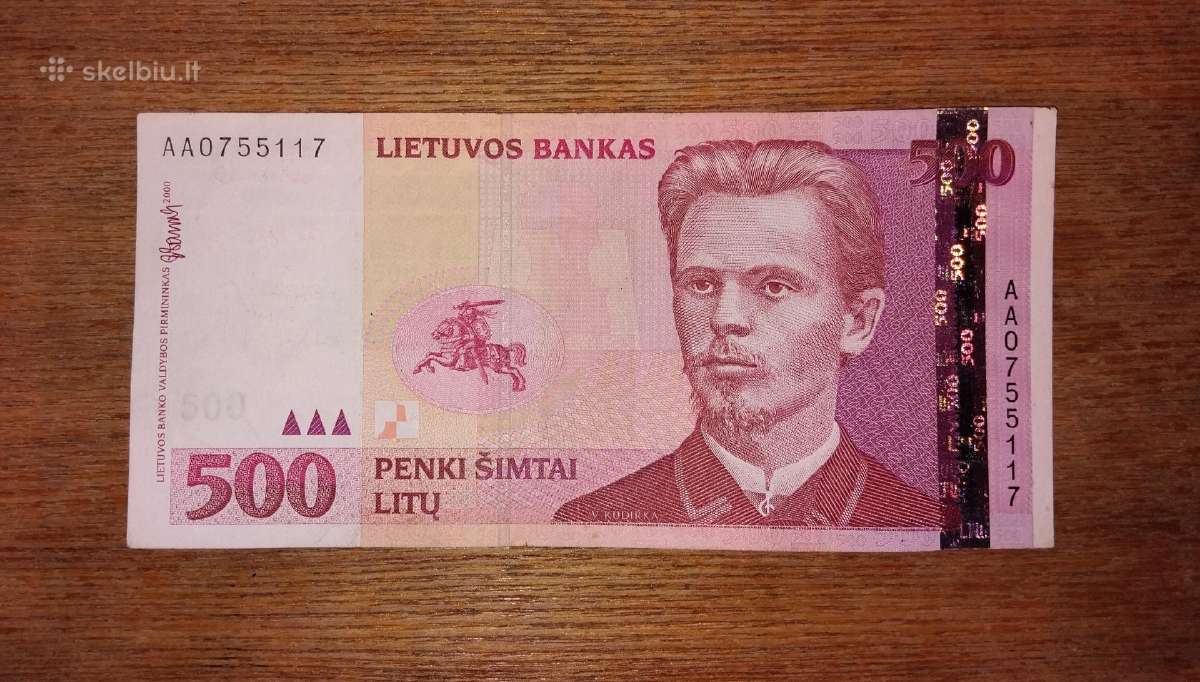 Lietuvos 500 litu banknotas