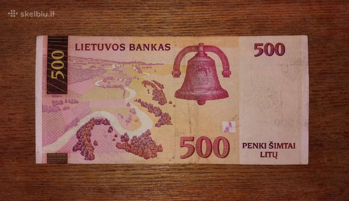 Lietuvos 500 litu banknotas - nuotraukos Nr. 2
