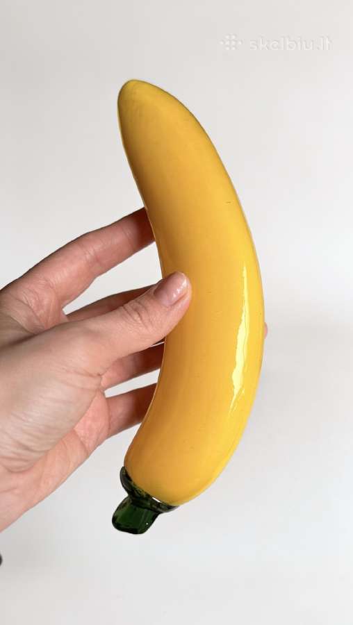 Vintažinis murano stiklo bananas