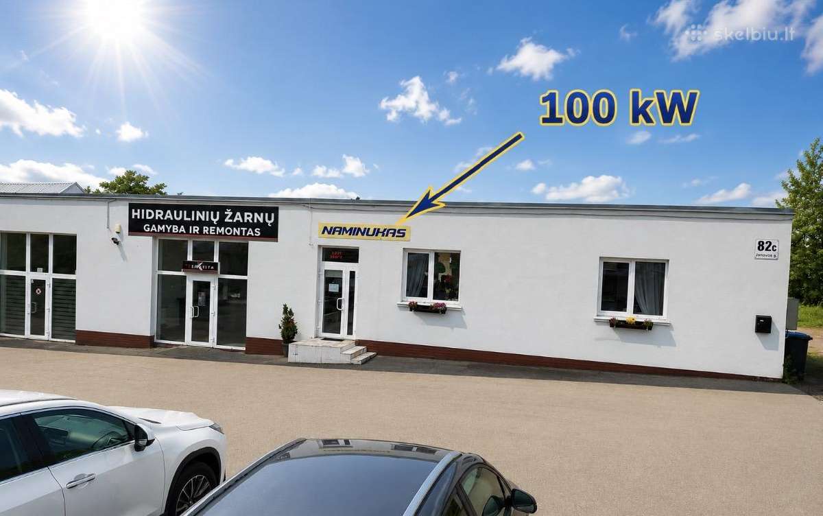Išnuomojamos 100 kv.komercinės paskirties patalpos