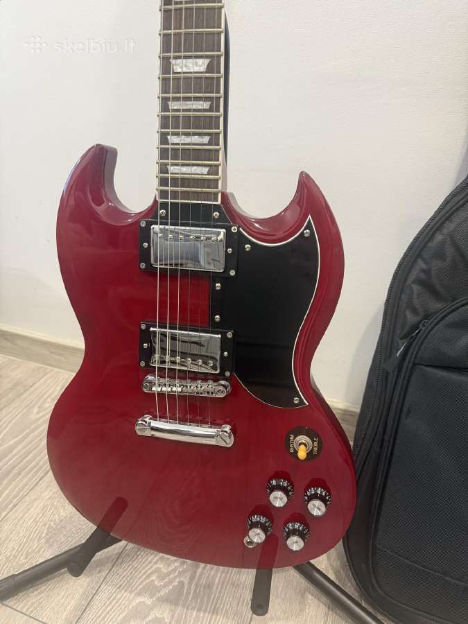 Tokai Sg-43-ch elektrinė gitara su dėklu ir stovu - nuotraukos Nr. 2