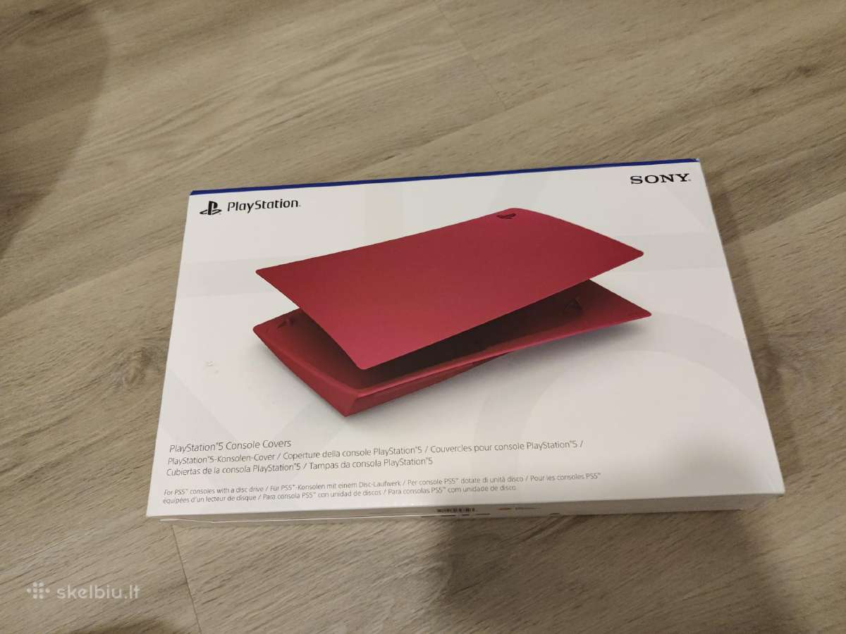 Playstation 5 cover plates cosmic red