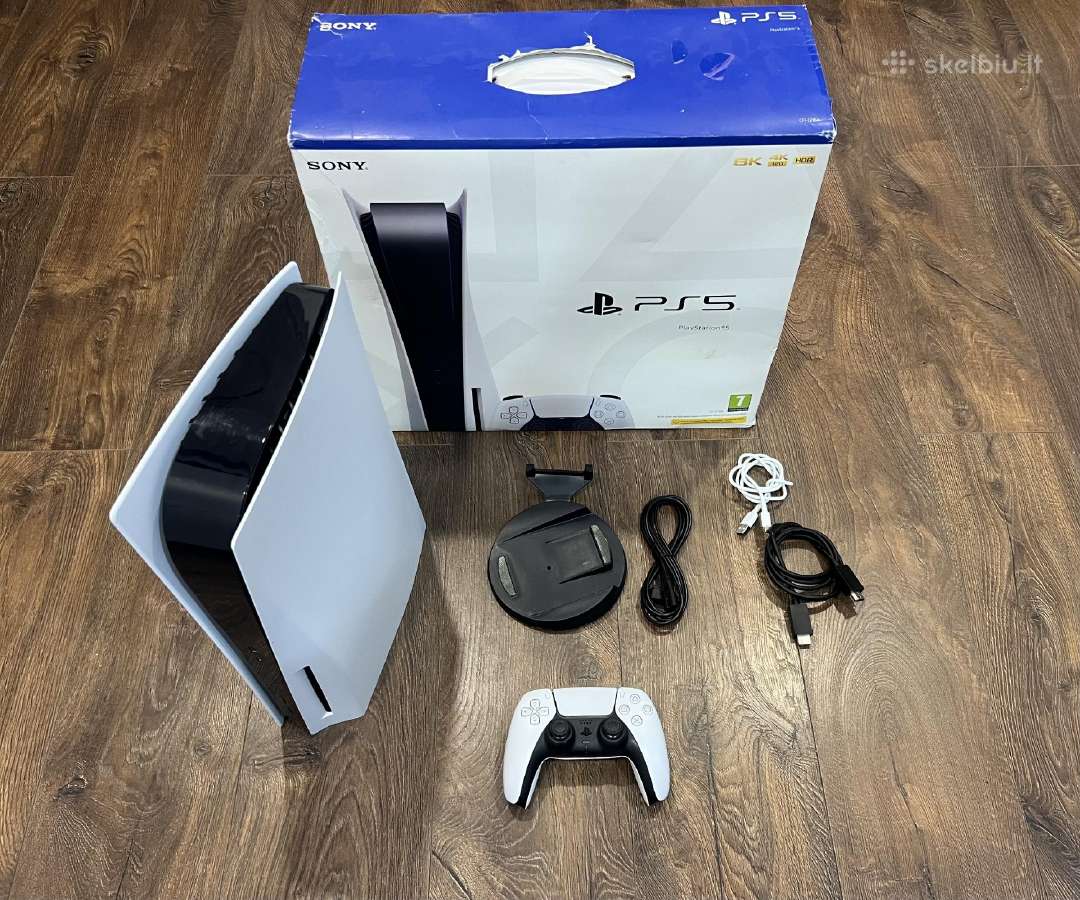 Playstation 5, Black & White, 825gb/su CD