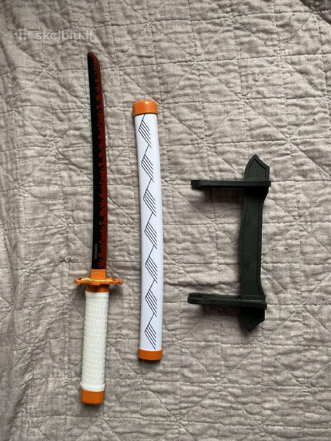 Demon slayer anime rengoku kyojuro mini katana - nuotraukos Nr. 2