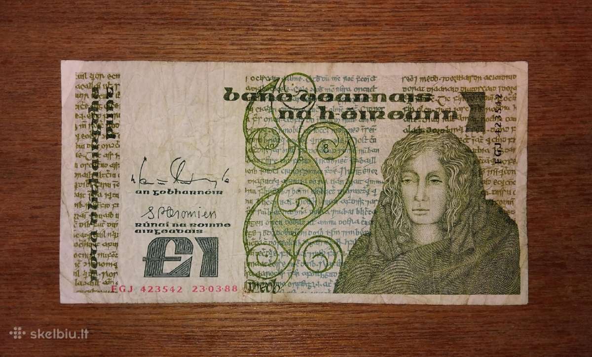 Airijos 1 £ banknotas