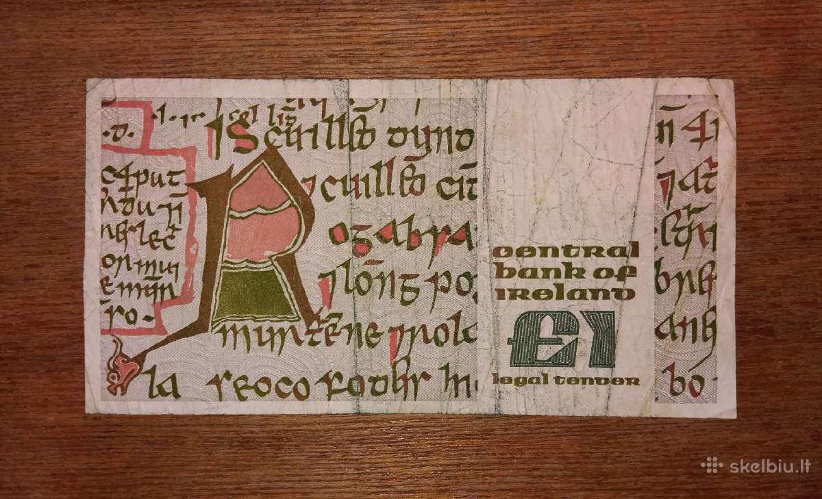 Airijos 1 £ banknotas - nuotraukos Nr. 2