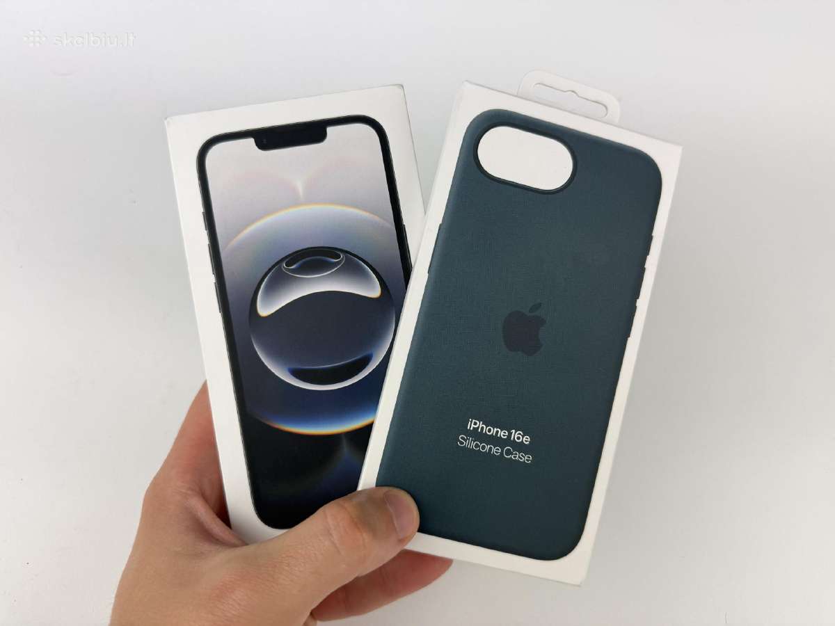 Ekspozicinis iPhone 16e 128gb Black Garantija