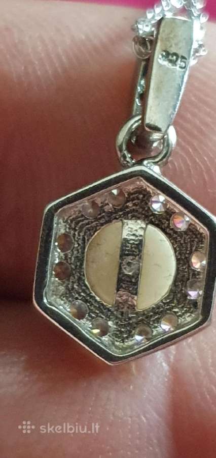 Elegantiškas Art Deco stiliaus vėrinys su perlu - nuotraukos Nr. 9