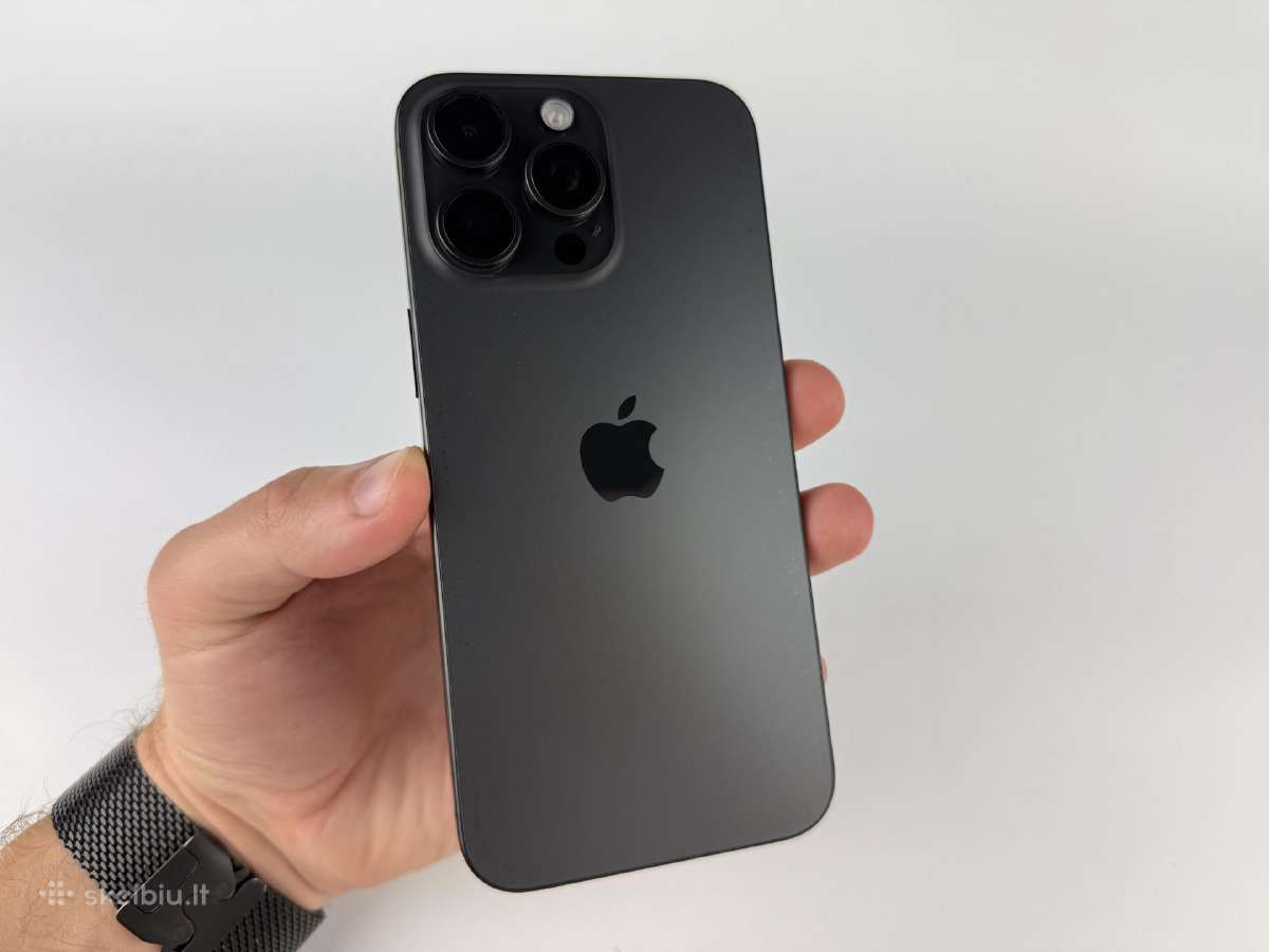Ekspozicinis iPhone 15 Pro Max 256 Black Titanium