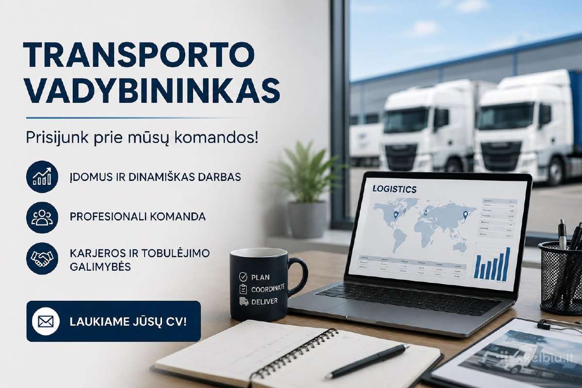 Ieškome Transporto Vadybininko (-ės)