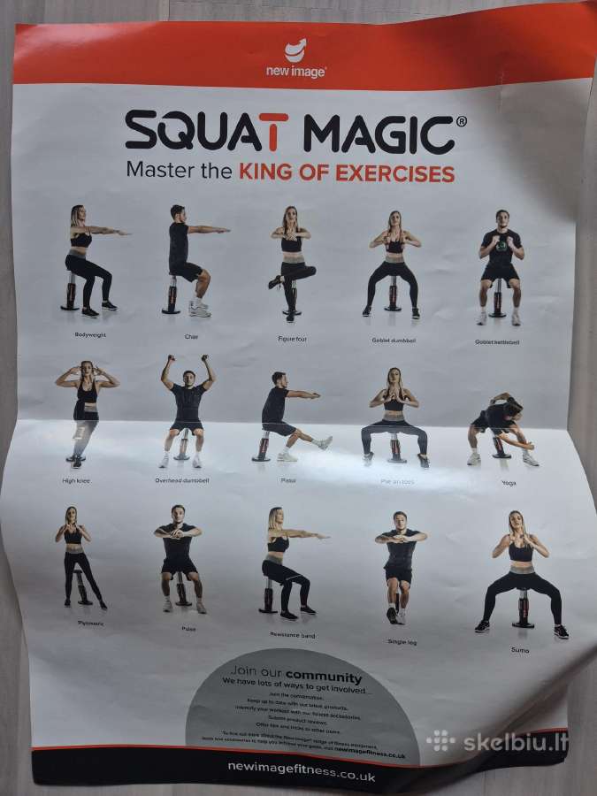 "Squat Magic " namų treniruoklis. Naujas - nuotraukos Nr. 3