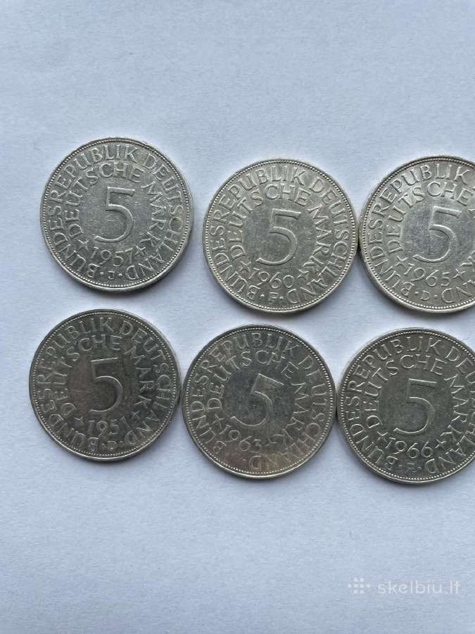 Vokietijos 5 sidabrinės markės - nuotraukos Nr. 26