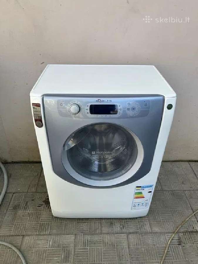 Skalbimo mašina „ariston“, 6 kg. Inverterinė. Aqsd