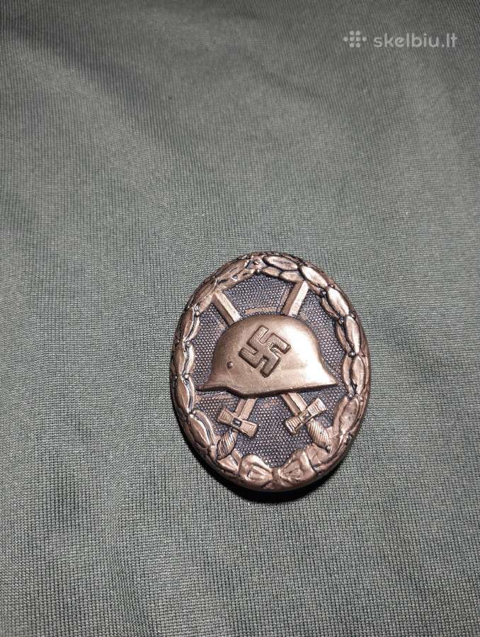 Vokiškas ww2 sužeidimo ženklas 3 klasės