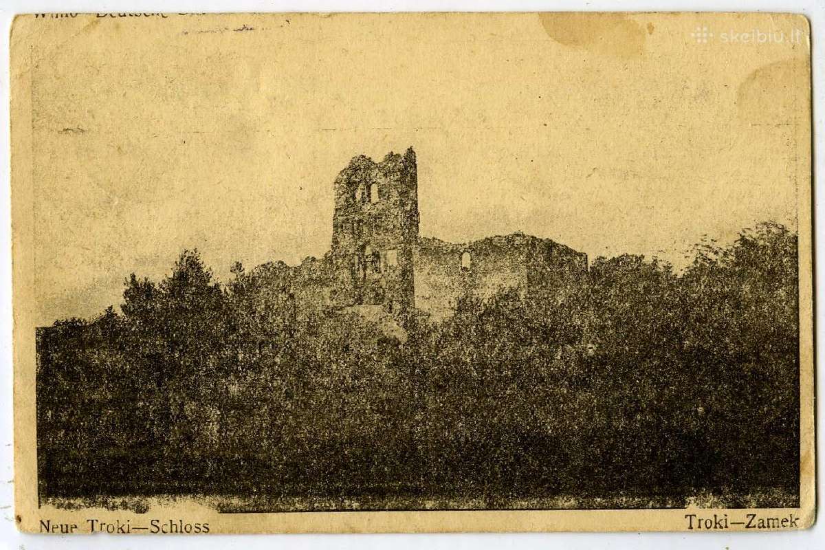 Atvirukas 1915 Trakai pilis I pasaulinis karas