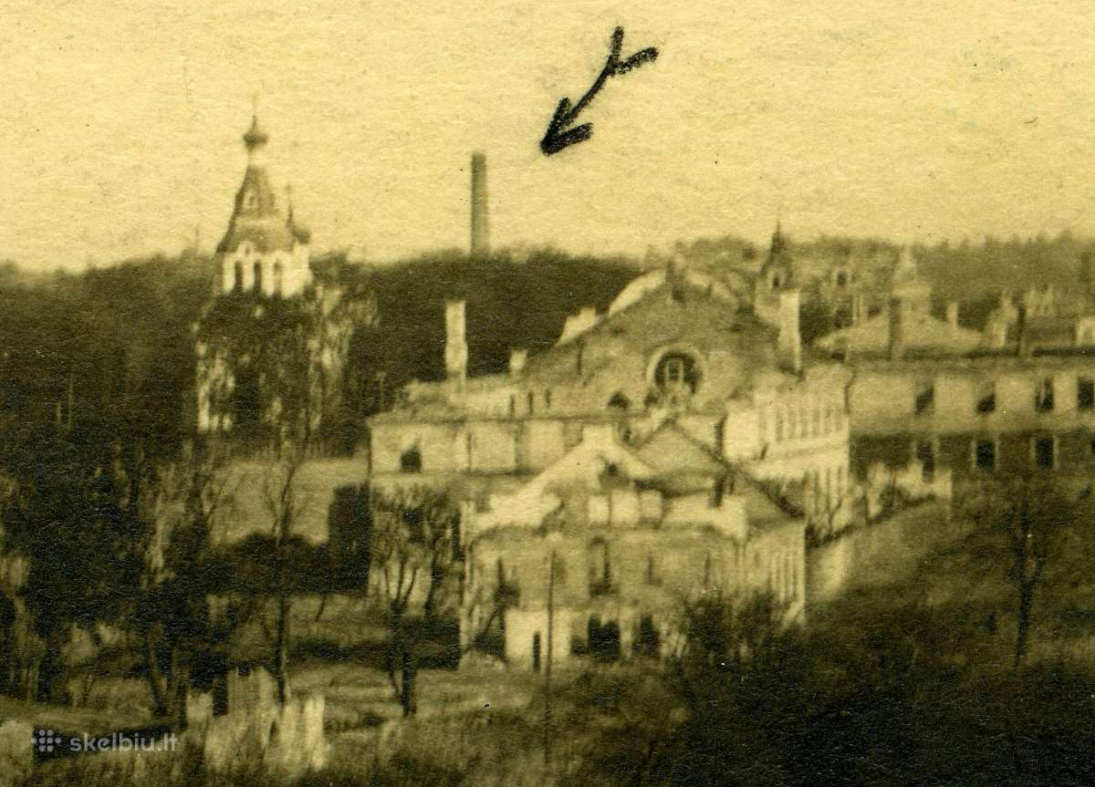 1916 Šiauliai sugriauta Balotoji sinagoga Judaika
