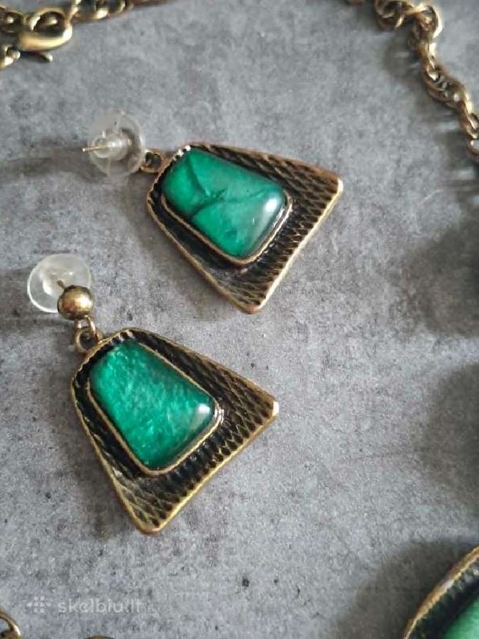Masyvus vintažinis, Boho papuošalų komplektas - nuotraukos Nr. 3